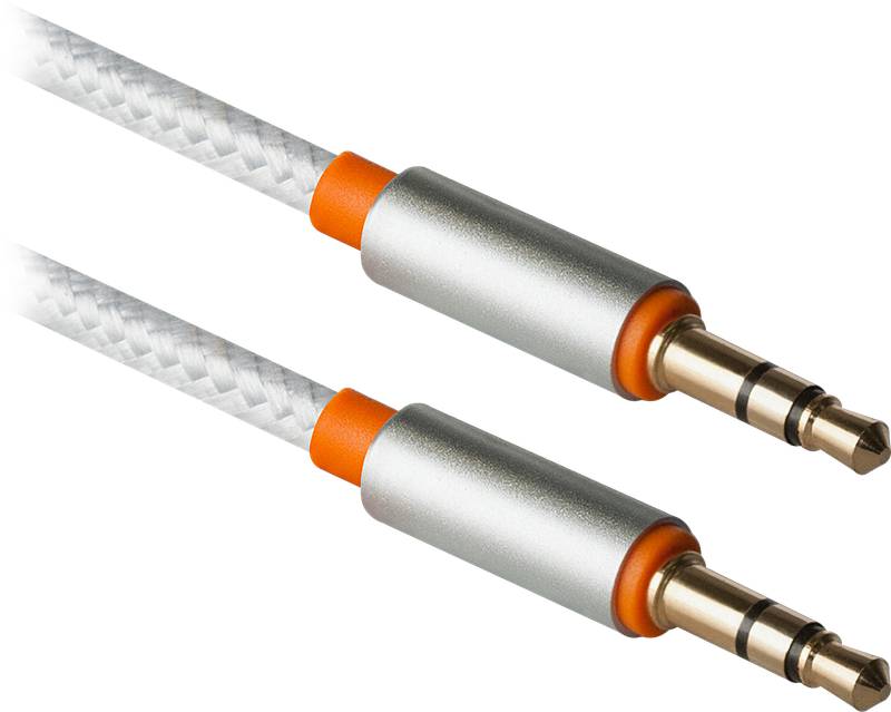 Кабель AUX Audio TRS M/M 1.2м JACK01-03 білий Defender