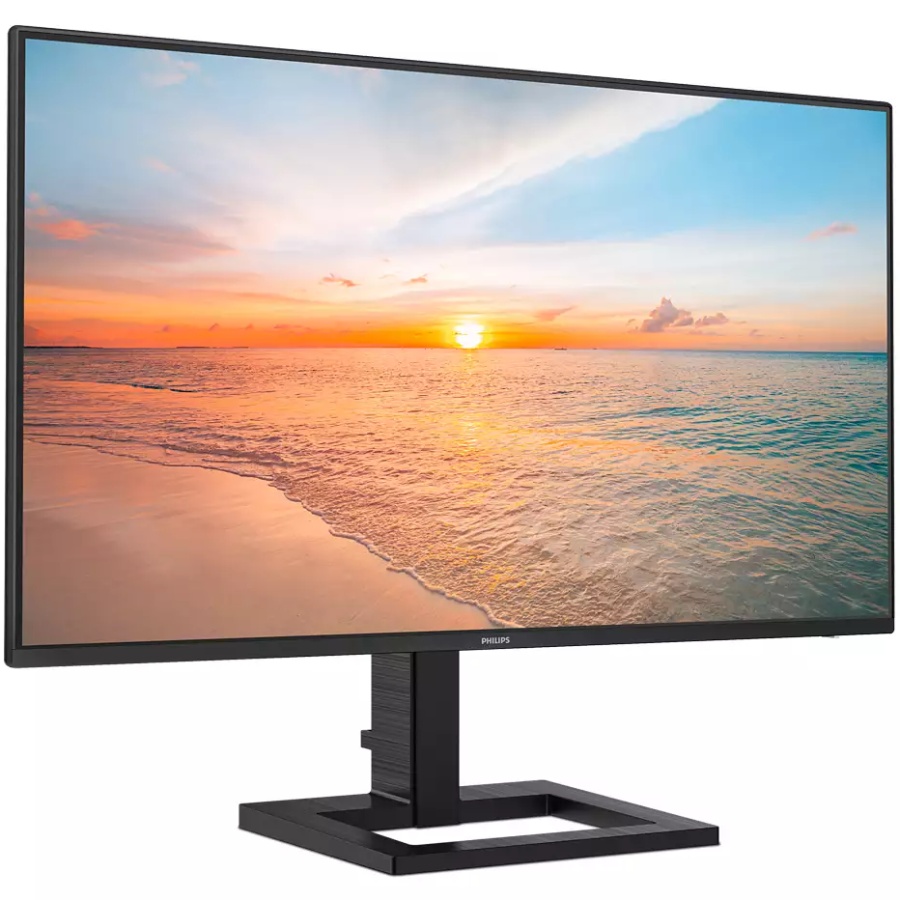 TFT 23.8 Philips 24E1N1300AE, IPS, 100Hz, 1ms, HDMI, USB-C, USB hub, HAS, колонки (24E1N1300AE/00) Чорний на малюнкі №2