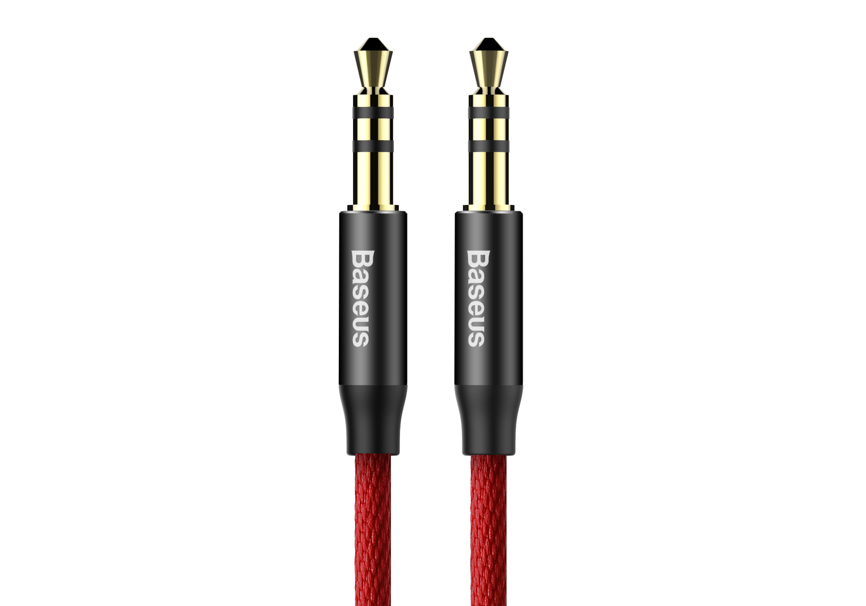 Кабель AUX Audio TRS M/M 1.0 м Yiven Audio Cable M30 червоно-чорний Baseus