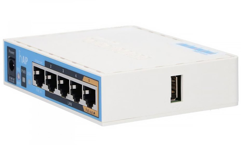 Маршрутизатор Mikrotik hAP with 650MHz CPU, 64MB RAM, 5xLAN, built-in 2.4Ghz 802.11b/g/n (RB951Ui-2ND) на малюнкі №3