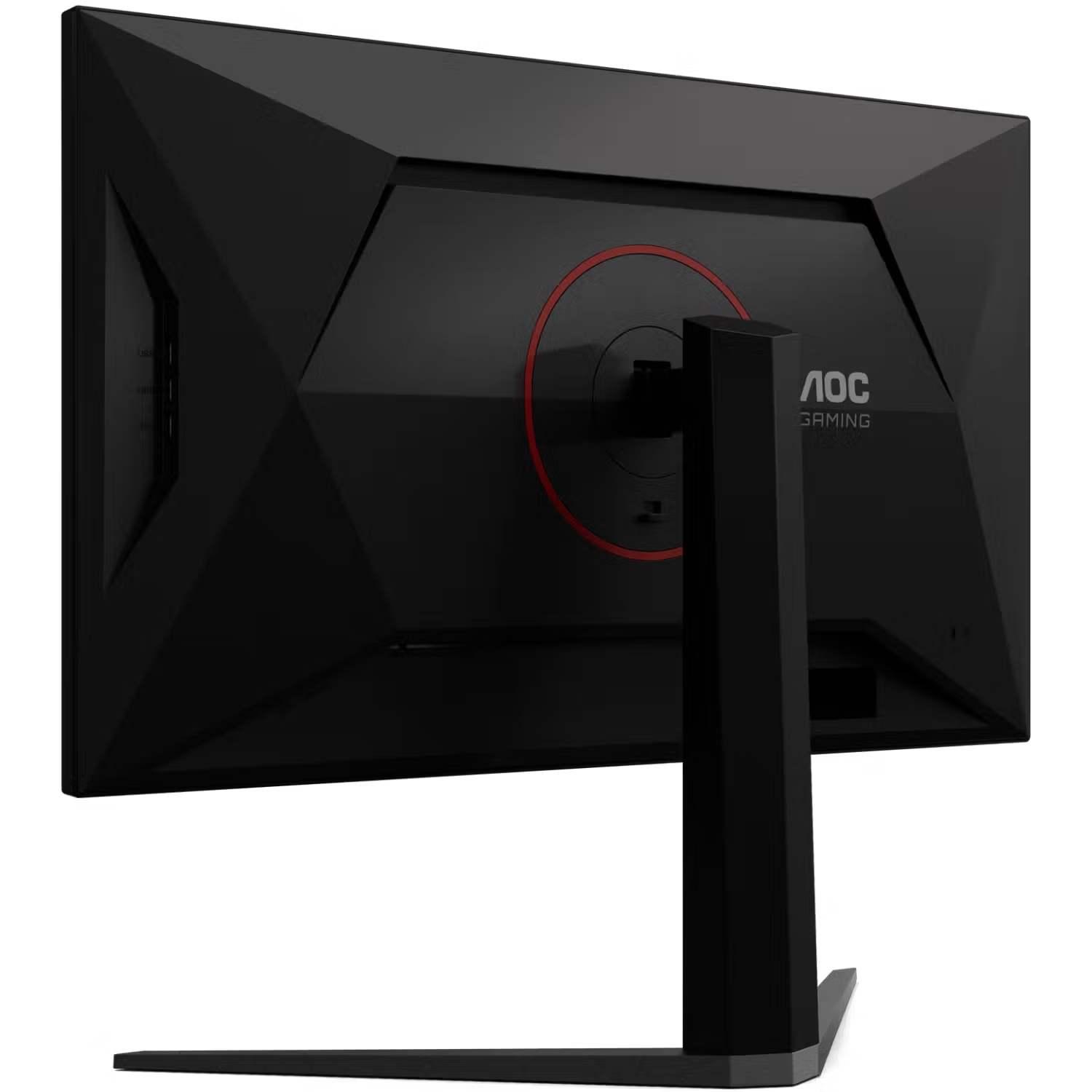 TFT 31.5 AOC U32G4U, Fast IPS, 160Гц, 2xHDMI, DP, USB-hub, HAS, Pivot, чорно-червоний (U32G4U) чорний з червоним на малюнкі №7