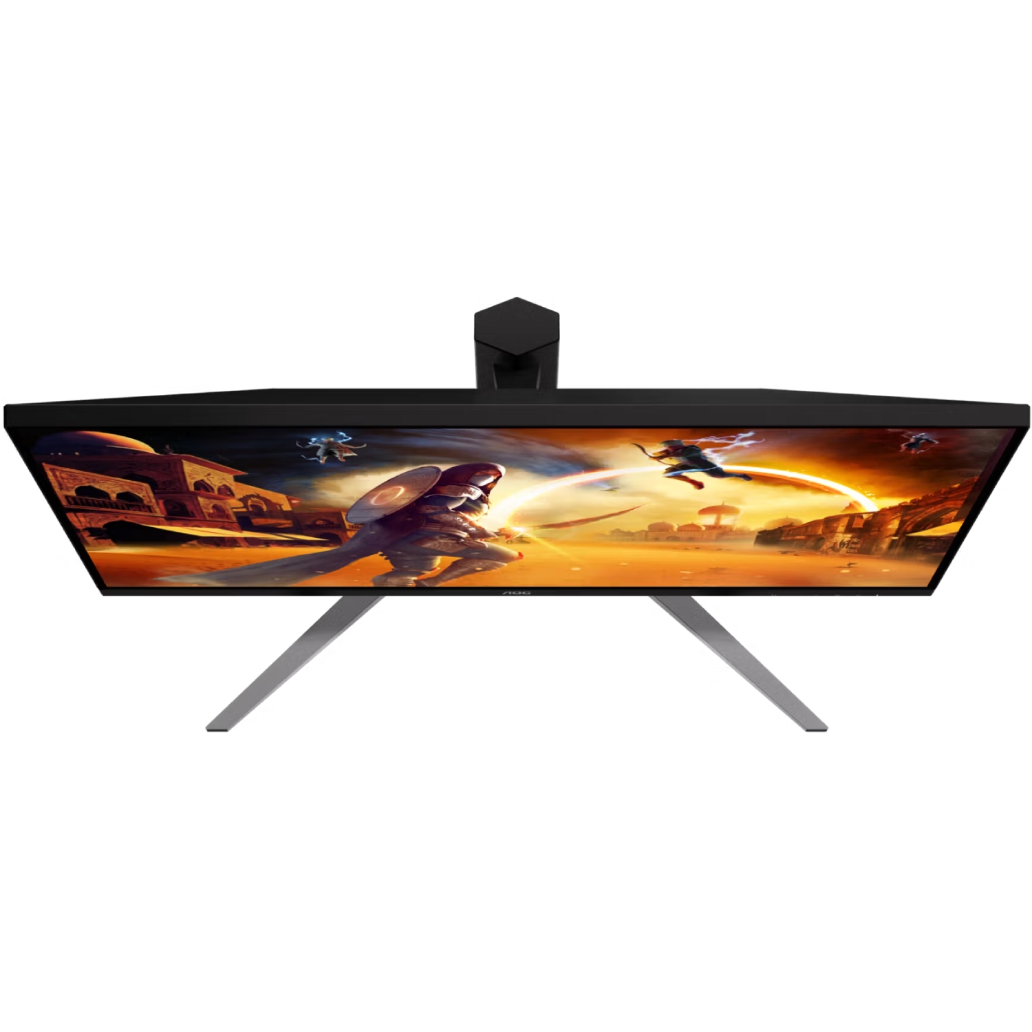 TFT 31.5 AOC U32G4U, Fast IPS, 160Гц, 2xHDMI, DP, USB-hub, HAS, Pivot, чорно-червоний (U32G4U) чорний з червоним на малюнкі №9