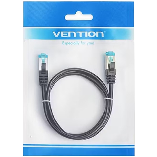 Патчкорд FTP Cat.5e ( 3.0м ), Vention (VAP-B05-B300) Чорний на малюнкі №4