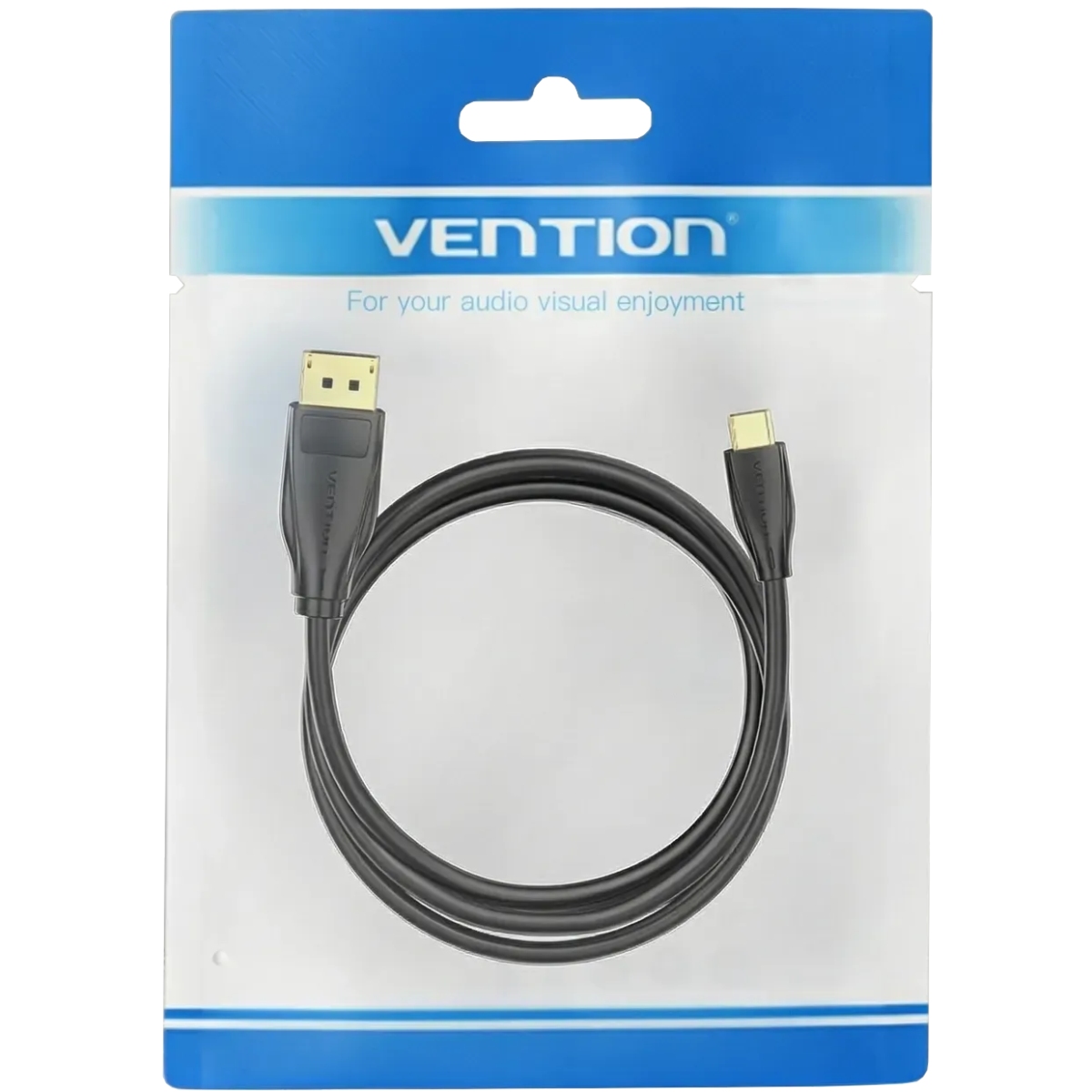 Кабель USB 3.1 Type-C M - DisplayPort M, 2.0м v.1.4 8K60Hz Aluminum Alloy чорний Vention (CGYBH) на малюнкі №5