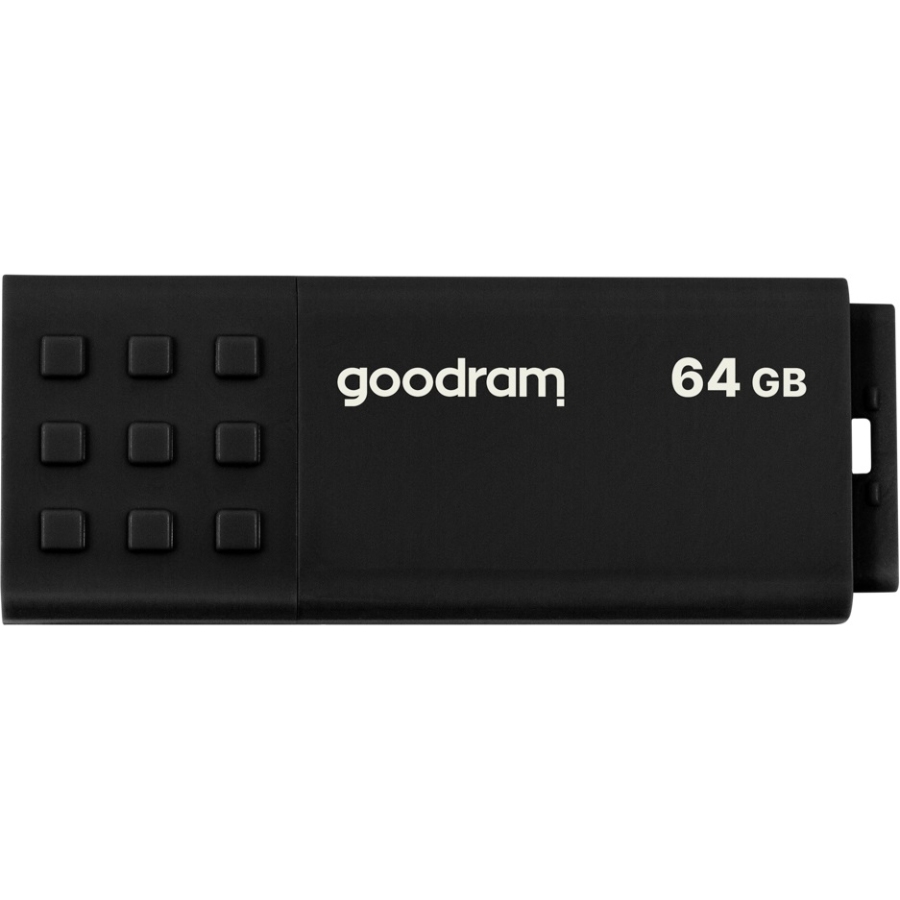 USB Flash GoodRAM 64GB USB 3.0 UME3 Black, Retail (UME3-0640K0R11) Чорний на малюнкі №1
