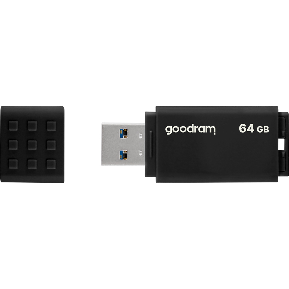 USB Flash GoodRAM 64GB USB 3.0 UME3 Black, Retail (UME3-0640K0R11) Чорний на малюнкі №3