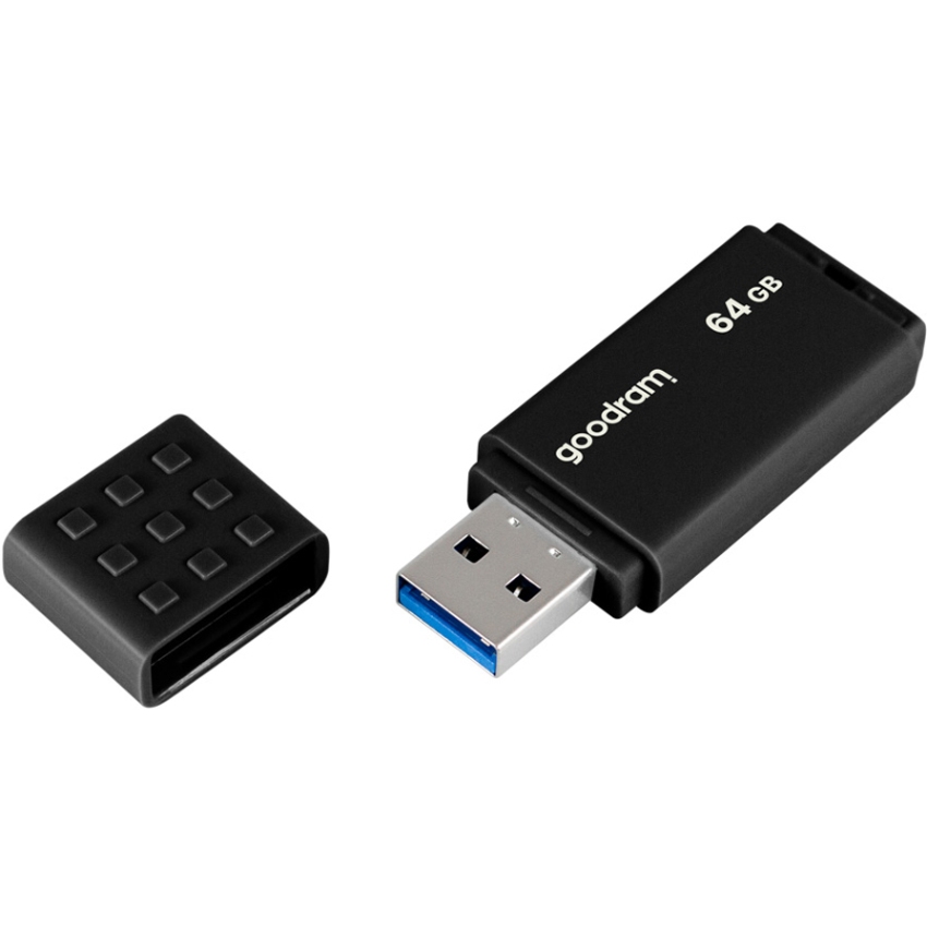 USB Flash GoodRAM 64GB USB 3.0 UME3 Black, Retail (UME3-0640K0R11) Чорний на малюнкі №4