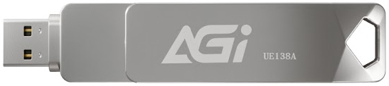 USB Flash AGI UE138A 32GB Dual Drive USB-C & USB-A USB 3.2 Gen1 Metal, Retail (AGI032G32UE138A-RT) на малюнкі №1
