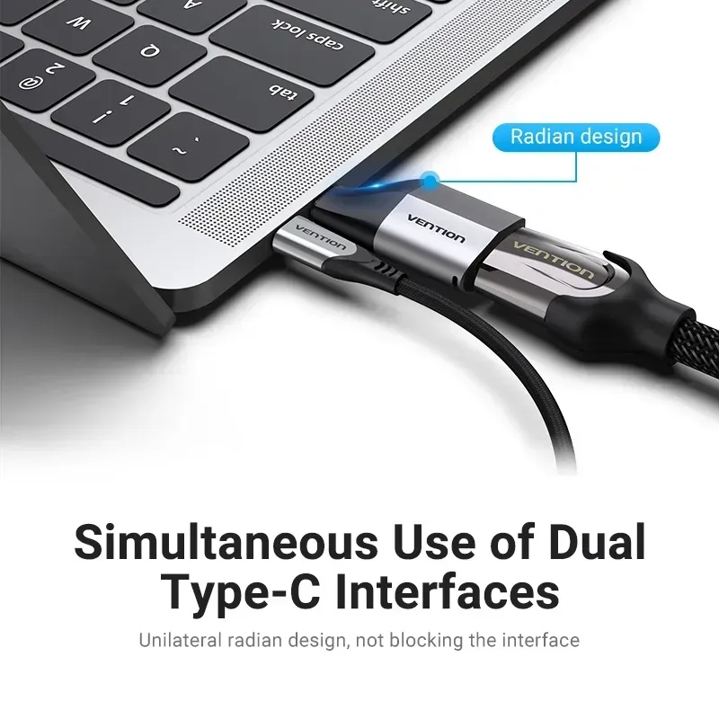 Перехідник USB 3.1 Type-C -- HDMI 2.0 (F), 4K 60Hz Aluminum alloy, Vention сірий (TCAH0) на малюнкі №4