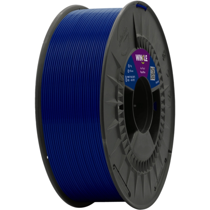 Пластик (Filament) WINKLE PLA HD 1кг, 1.75мм, королівський (PHD01000175AZUROYWNK) Синій на малюнкі №1