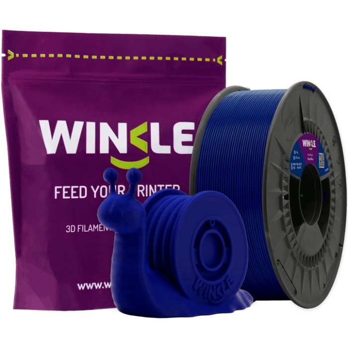 Пластик (Filament) WINKLE PLA HD 1кг, 1.75мм, королівський (PHD01000175AZUROYWNK) Синій на малюнкі №2