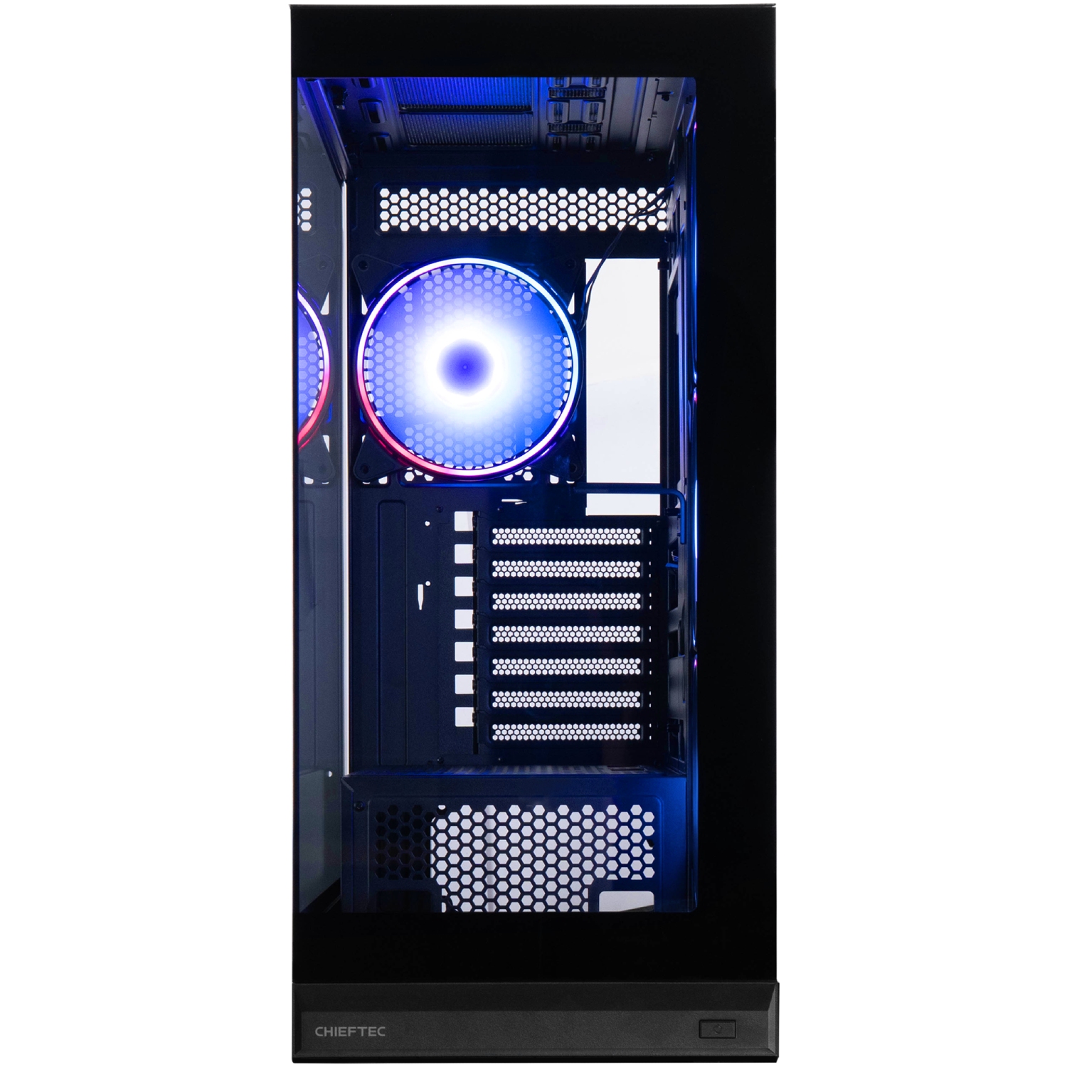 Корпус Chieftec VISTA MAX 4x140mm A-RGB, ATX, без БЖ, Black (GX-30B-OP) Чорний на малюнкі №2