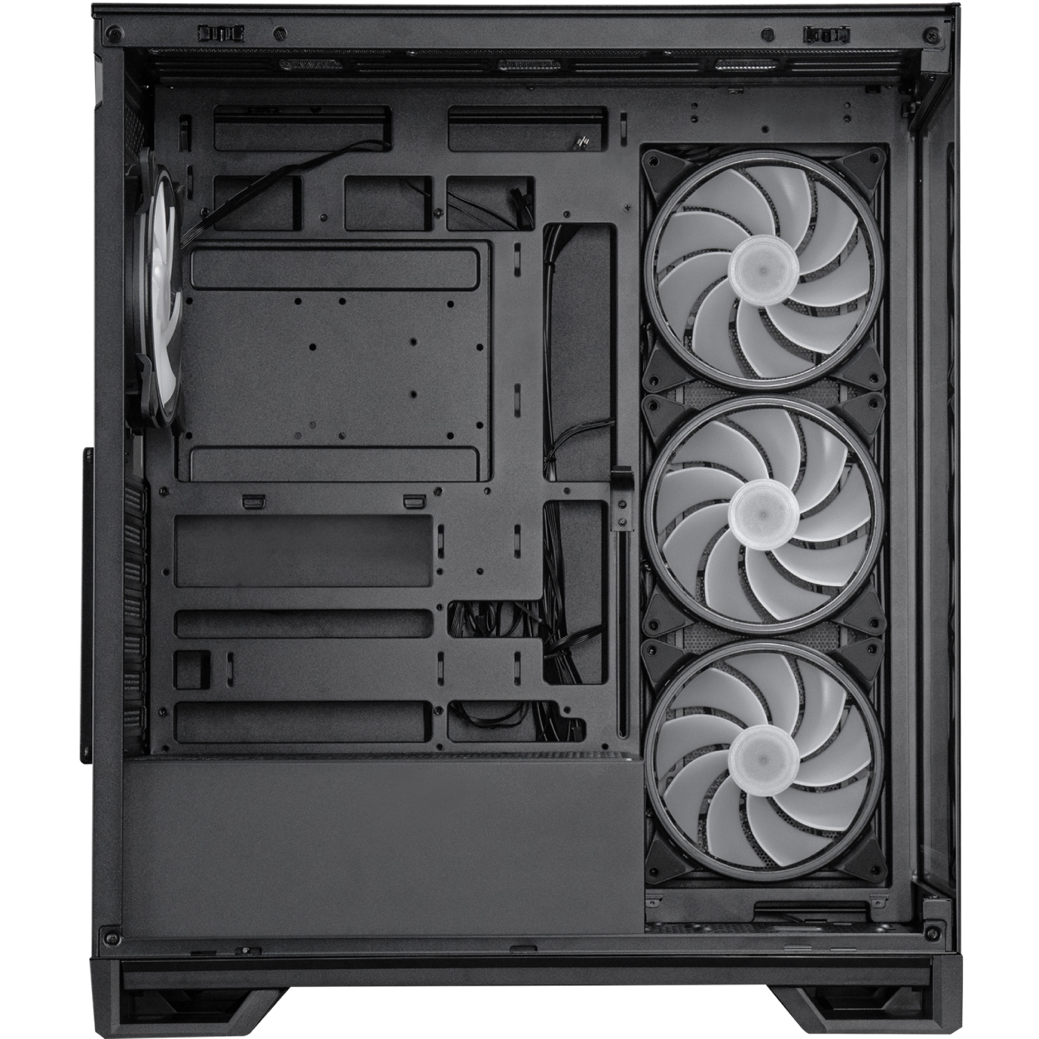 Корпус Chieftec VISTA MAX 4x140mm A-RGB, ATX, без БЖ, Black (GX-30B-OP) Чорний на малюнкі №3