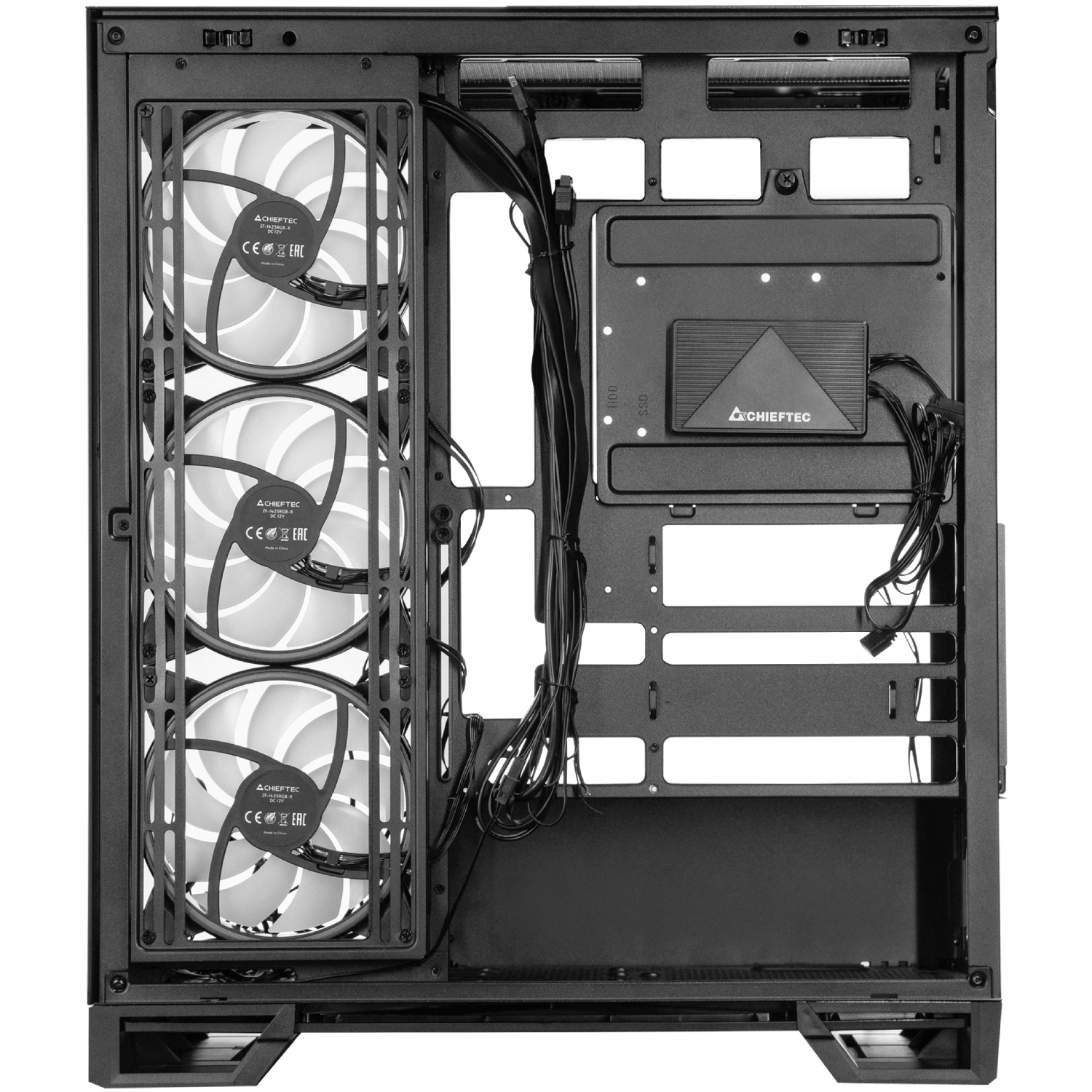 Корпус Chieftec VISTA MAX 4x140mm A-RGB, ATX, без БЖ, Black (GX-30B-OP) Чорний на малюнкі №4