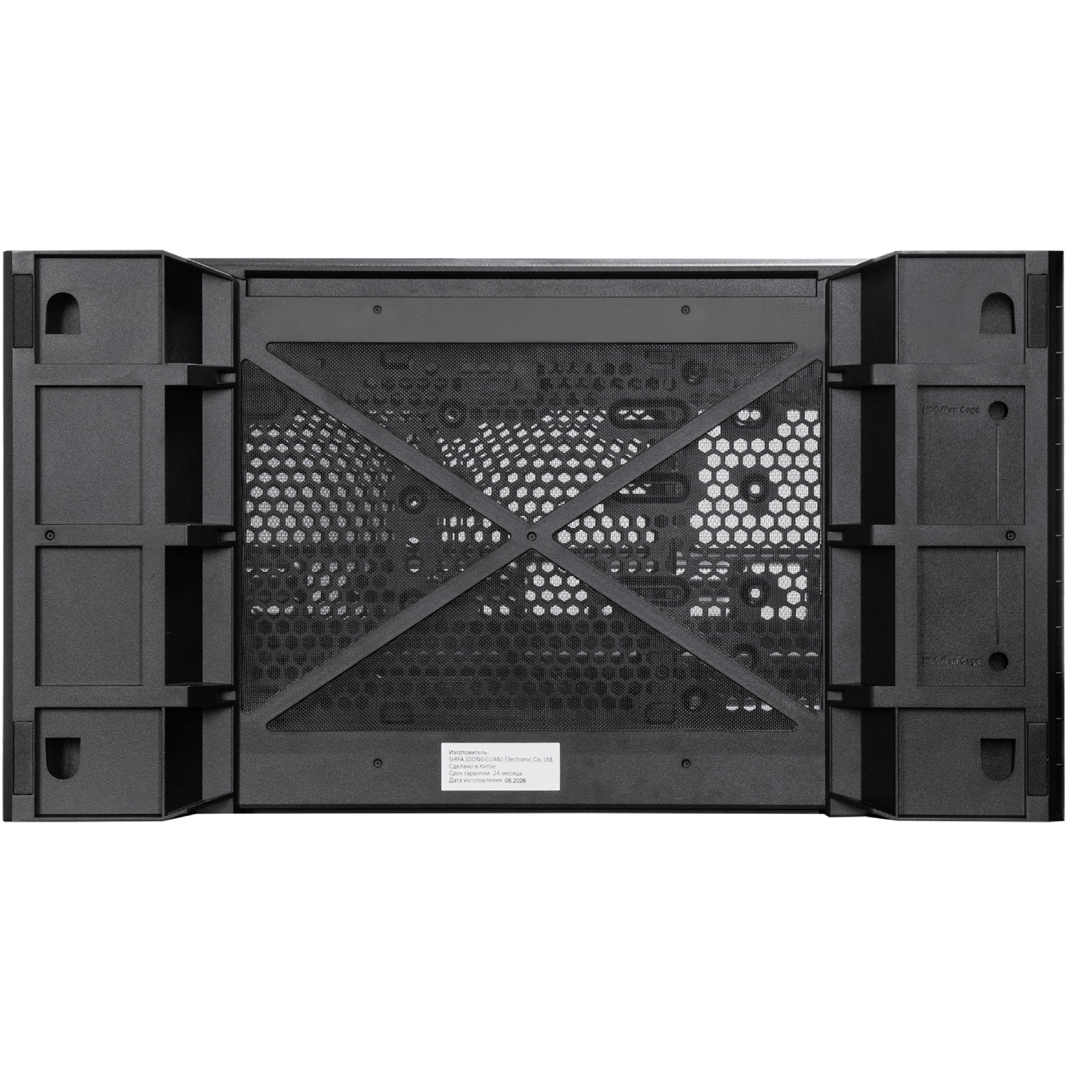 Корпус Chieftec VISTA MAX 4x140mm A-RGB, ATX, без БЖ, Black (GX-30B-OP) Чорний на малюнкі №6