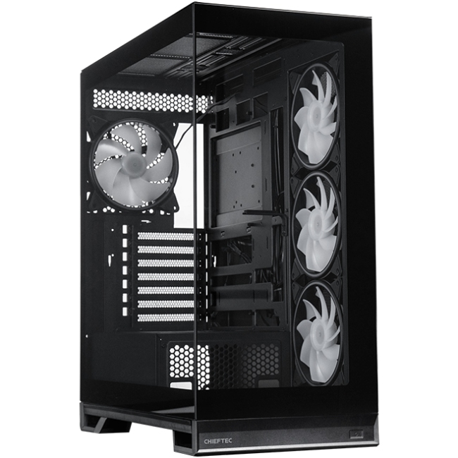 Корпус Chieftec VISTA MAX 4x140mm A-RGB, ATX, без БЖ, Black (GX-30B-OP) Чорний на малюнкі №8