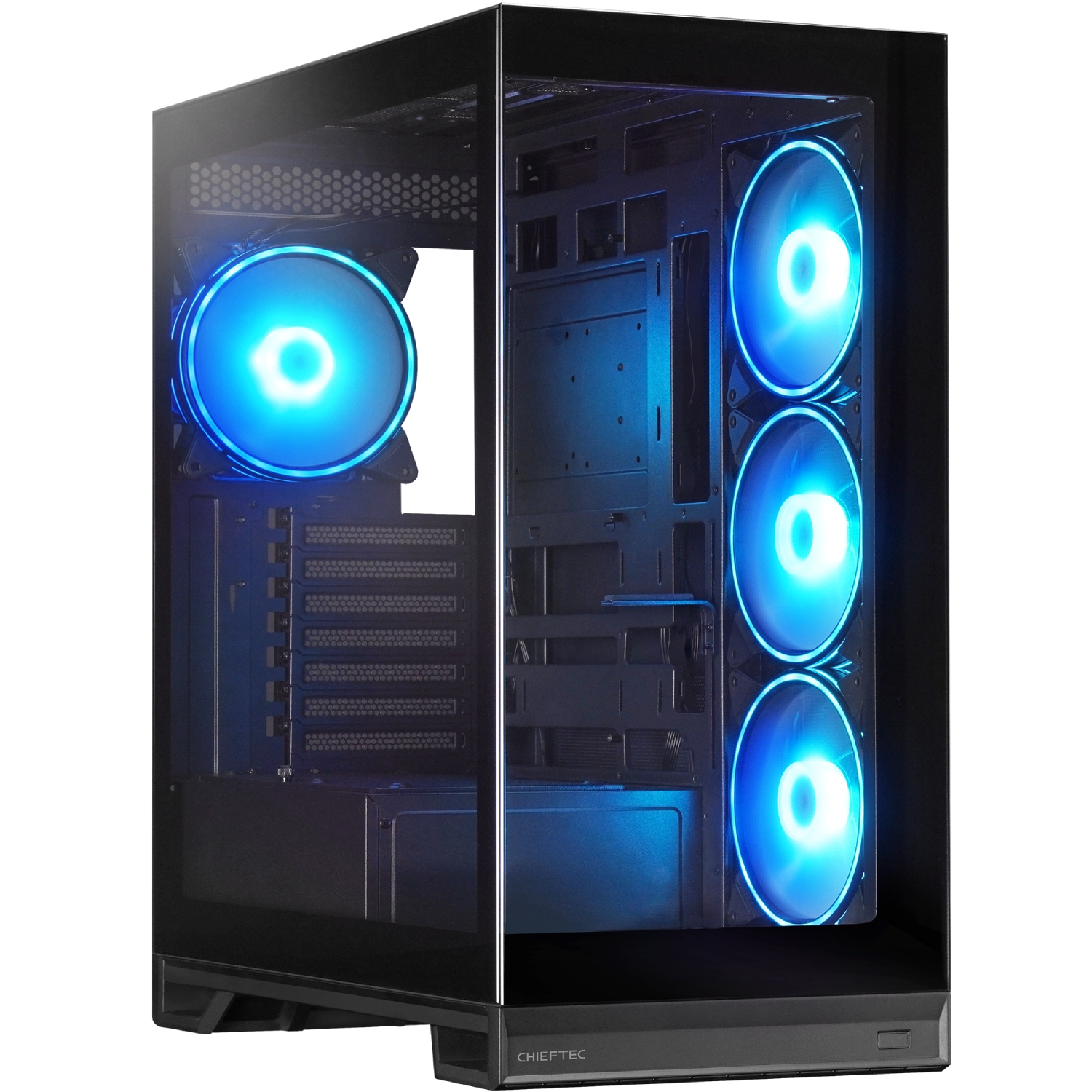 Корпус Chieftec VISTA MAX 4x140mm A-RGB, ATX, без БЖ, Black (GX-30B-OP) Чорний на малюнкі №9