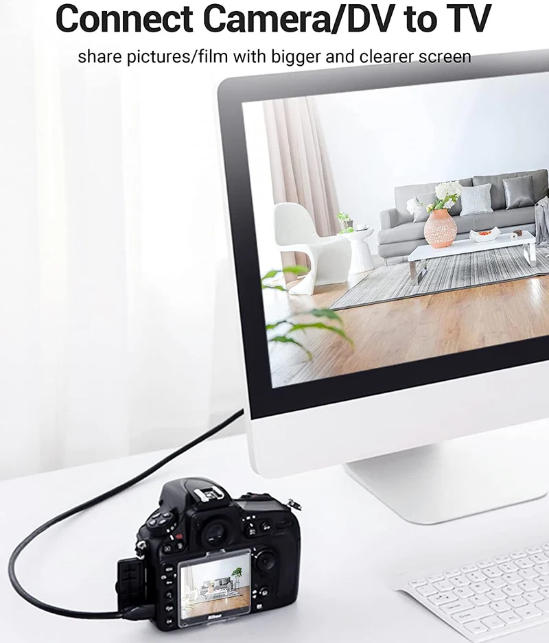 Кабель HDMI M - Mini M, 2.0 м, V2.0 4K 60Гц 18Gbps PVC Vention (VAA-D02-B200) на малюнкі №4
