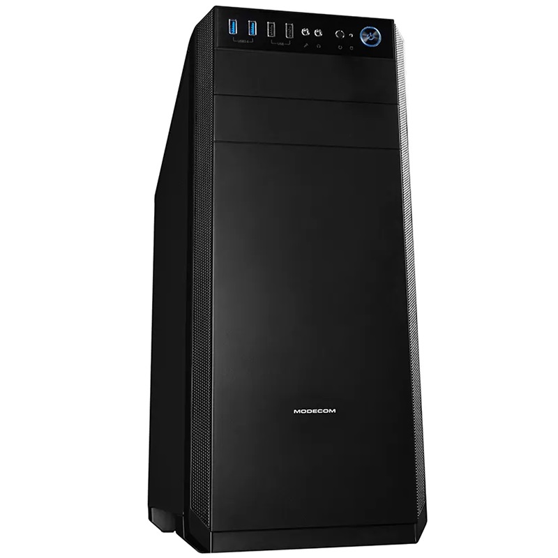 Корпус Modecom OBERON PRO LE BLACK без БЖ ATX (AT-OBERON-PR-10-000000-LE) Чорний на малюнкі №1