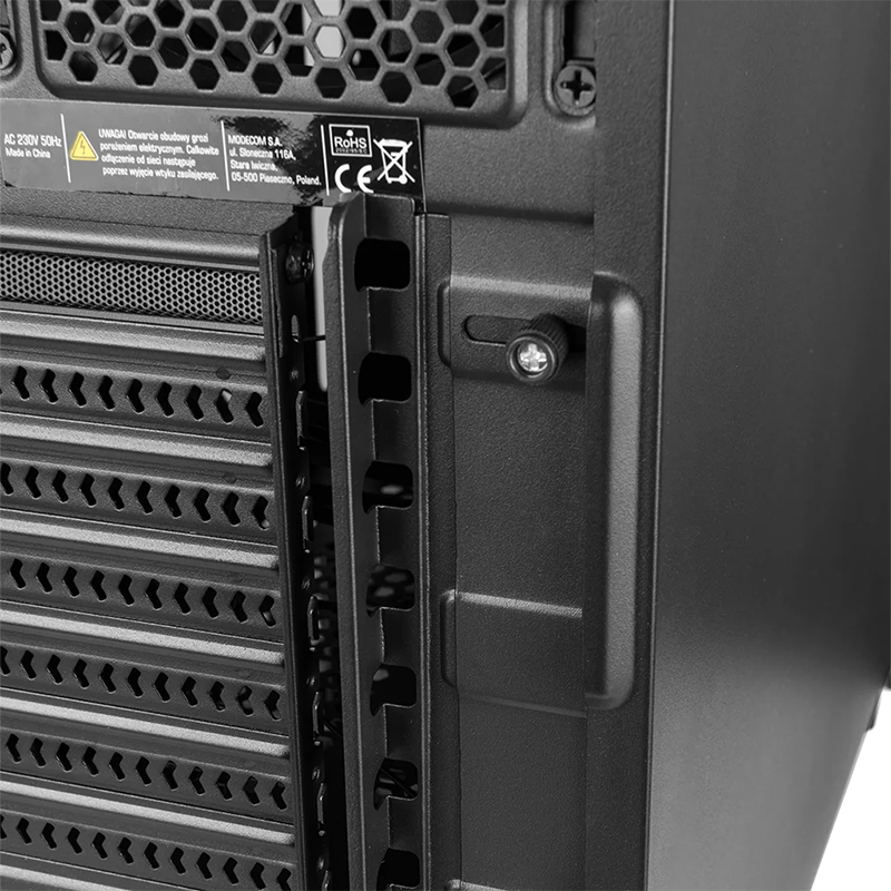 Корпус Modecom OBERON PRO LE BLACK без БЖ ATX (AT-OBERON-PR-10-000000-LE) Чорний на малюнкі №9