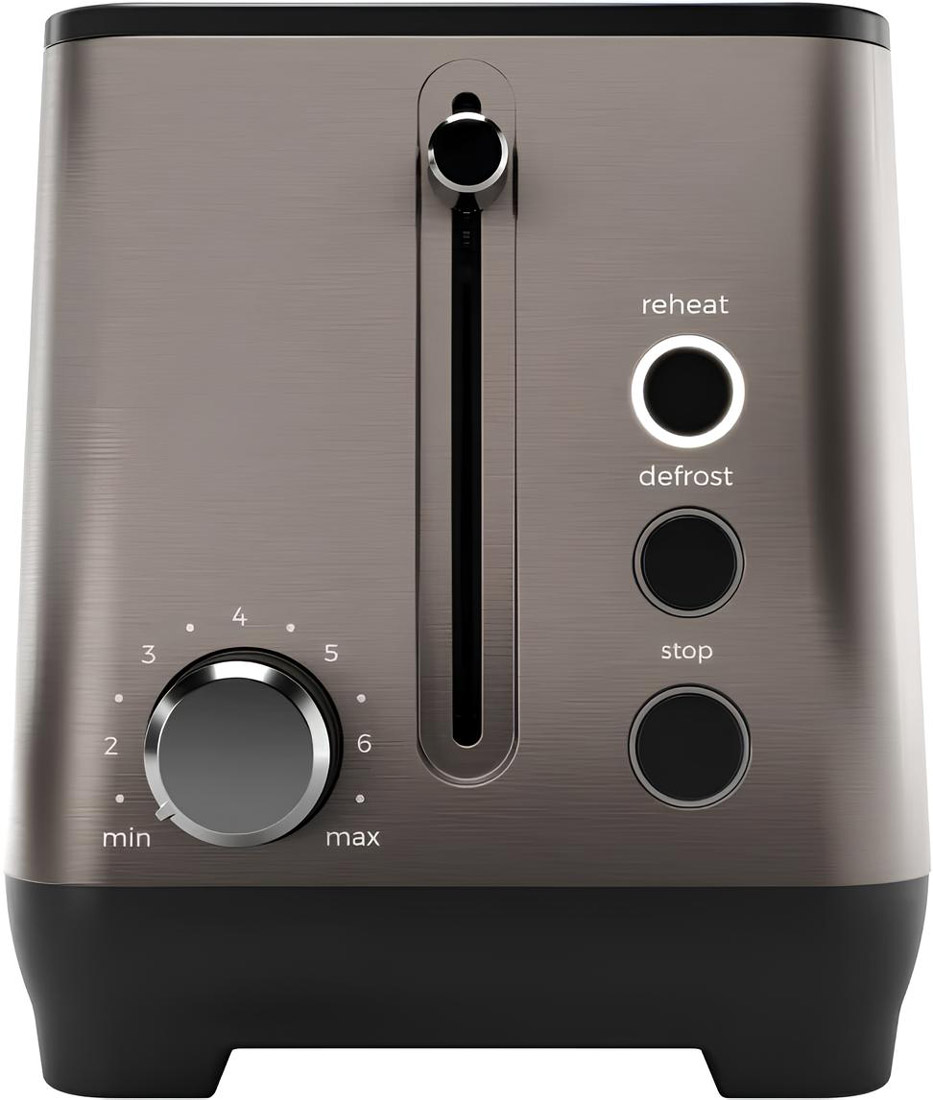 Тостер AIWA ABT-1600 KOFOTATSU 1600Вт/ 2 відділення/мех. управління/розморожування/підігрів булочок (ABT1600) Коричневий на малюнкі №2