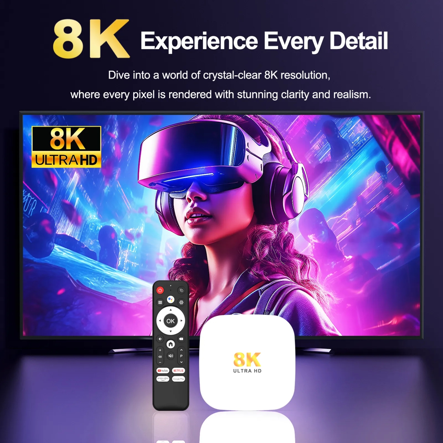 TV Медіаплеєр H96 MAX M2 plus 2/16Gb/ Rockchip RK3528/ Android 14/ WiFi 6/ BT 5.4/ LAN:100M/ IRпульт (M2PLUS_2GB/16GB) на малюнкі №8