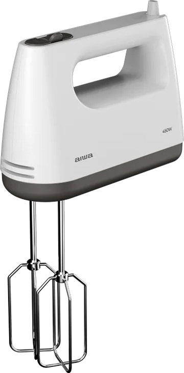 Міксер AIWA TeSaberu AHX-600 ручний 450Вт/ 5 швидк./ TURBO/ (AHX600) Білий на малюнкі №1