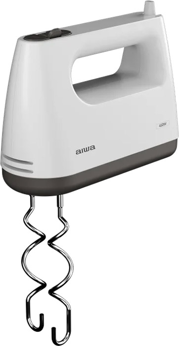 Міксер AIWA TeSaberu AHX-600 ручний 450Вт/ 5 швидк./ TURBO/ (AHX600) Білий на малюнкі №2
