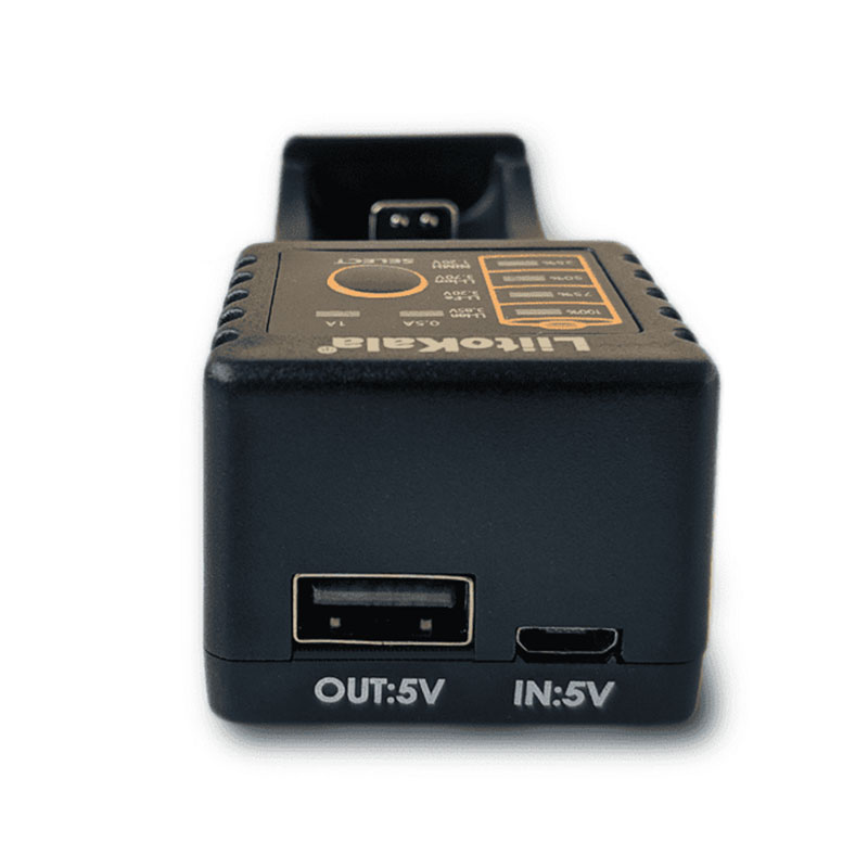 Зарядний пристрій LiitoKala Lii-100, 1x(Lion/NiMH/NiCd), 1A, Power Bank function (Lii-100) на малюнкі №4