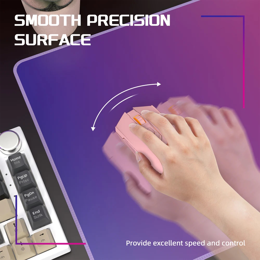 Ігрова поверхня Attack Shark CM03 eSport 450x400x4мм Violet-Blue gradient (CM03VBG_AS) малюнок на малюнкі №4