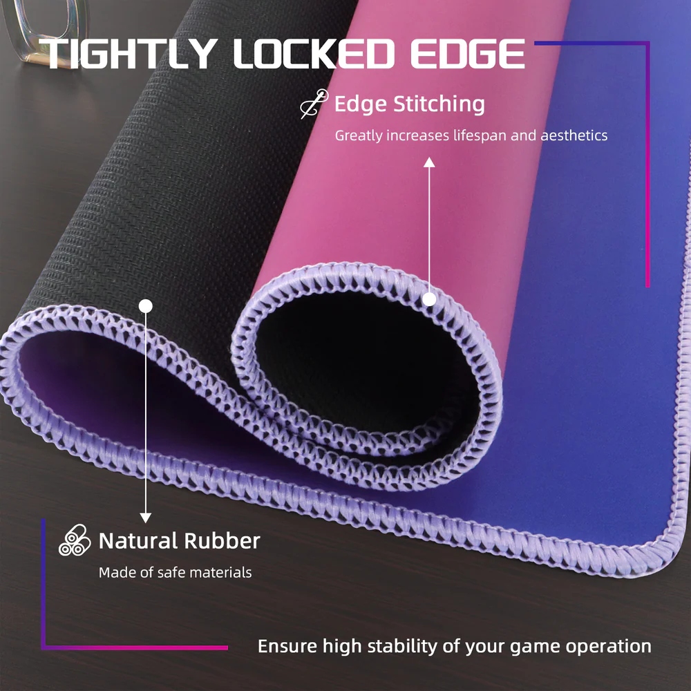 Ігрова поверхня Attack Shark CM03 eSport 450x400x4мм Violet-Blue gradient (CM03VBG_AS) малюнок на малюнкі №6