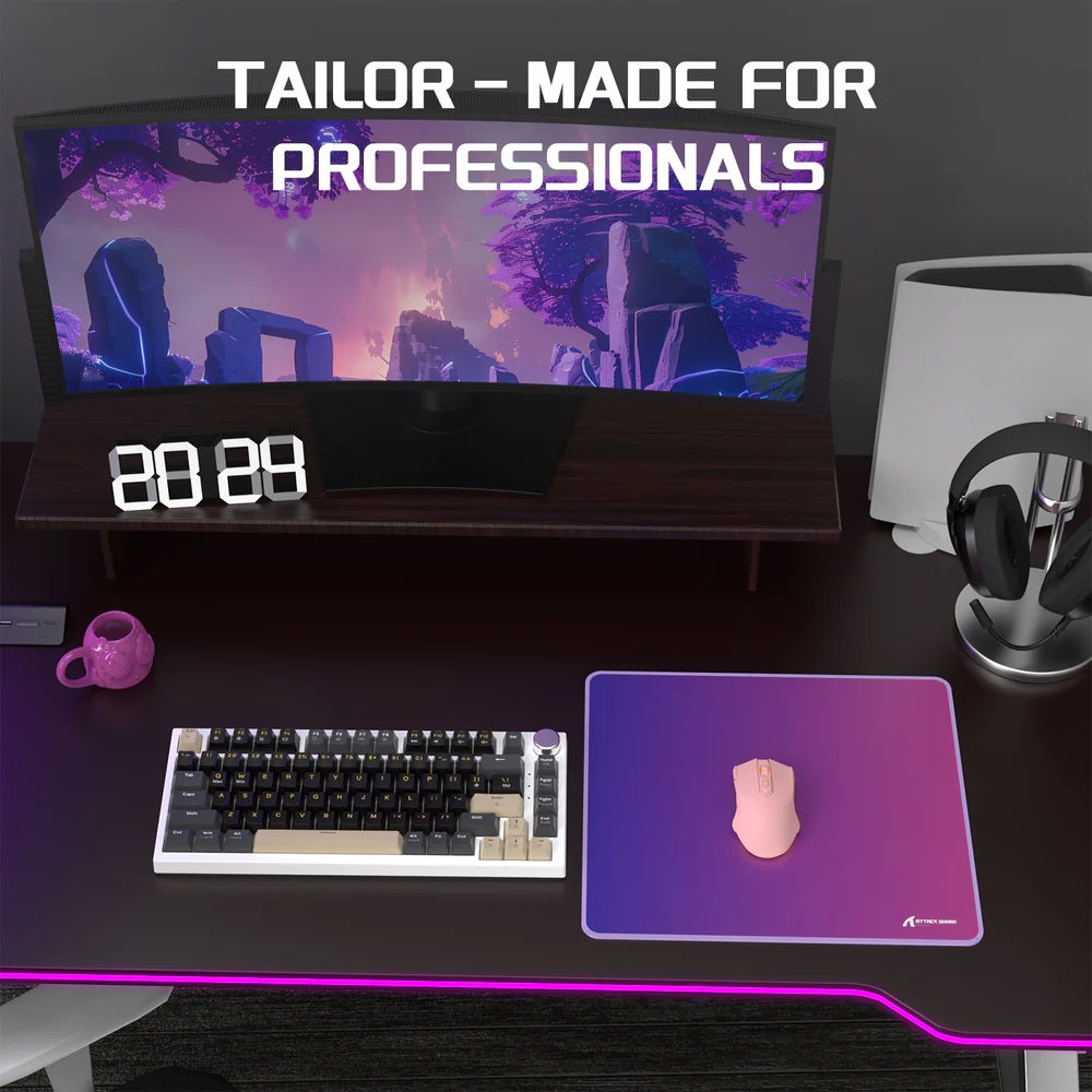 Ігрова поверхня Attack Shark CM03 eSport 450x400x4мм Violet-Blue gradient (CM03VBG_AS) малюнок на малюнкі №9