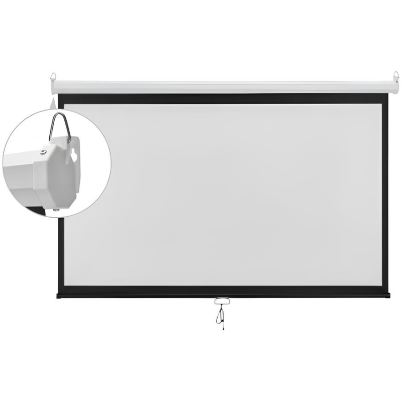 Проєкційний екран AGN (100 підвісний ручний 16:9 Matte White) (AGNHH100W) на малюнкі №2