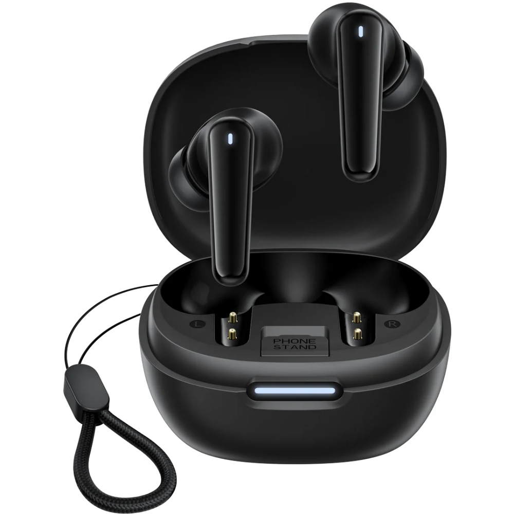 Навушники TWS Blackview AirBuds 17 Black (6931548328186) Чорний на малюнкі №1