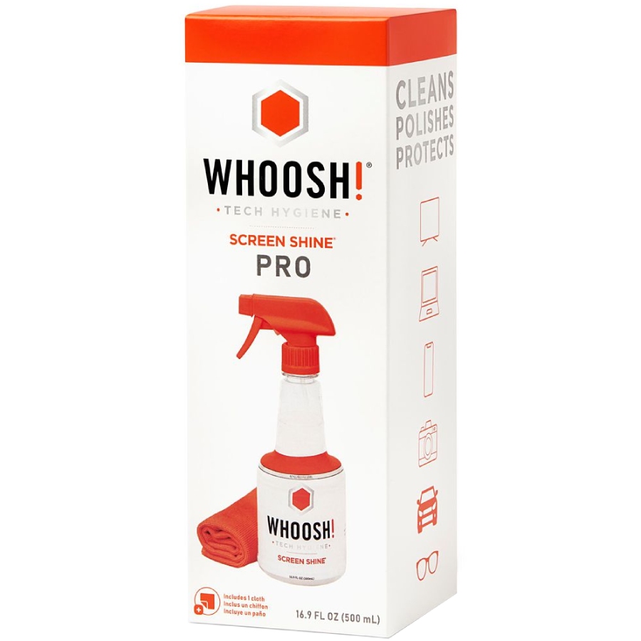 Засіб для чищення Whoosh! RETAIL BOX 500мл розпилювач з мікрофіброю 35см х 35см (1FG500WBOX) на малюнкі №2