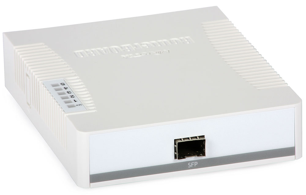 Комутатор Mikrotik RB260GS, 5 Gigabit ports and SFP cage, SwOS, plastic case, PSU (CSS106-5G-1S) на малюнкі №5