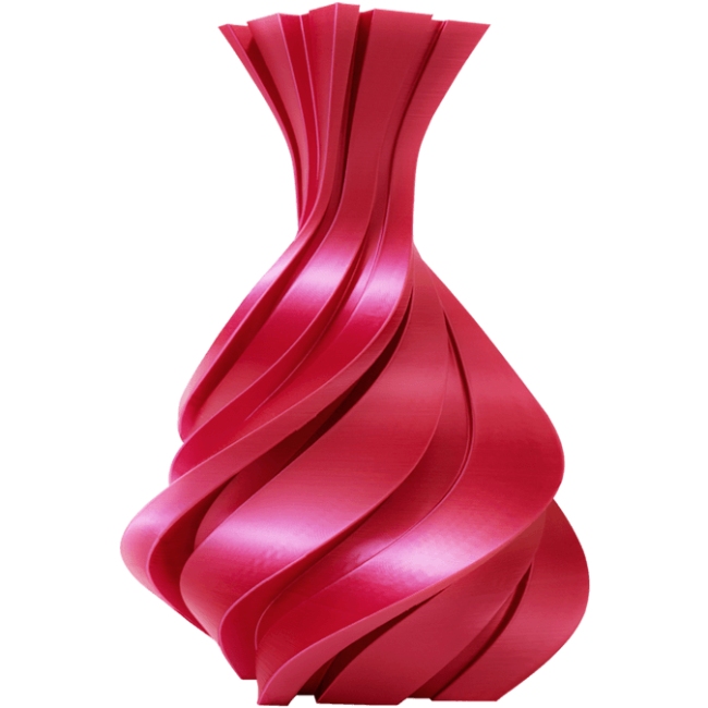 Пластик (Filament) WINKLE PLA SILK 1кг, 1.75мм, рубіново-рожевий (PSI01000175ROSRUBWNK) Рожевий на малюнкі №3