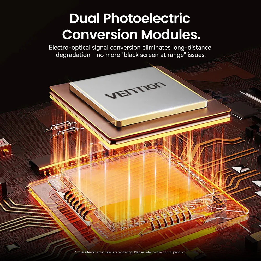 Кабель HDMI M - M, 50.0м, V2.1, Optical 8K 60Гц 48Gbps Aluminum Alloy, сірий Vention (ALTHX) на малюнкі №6