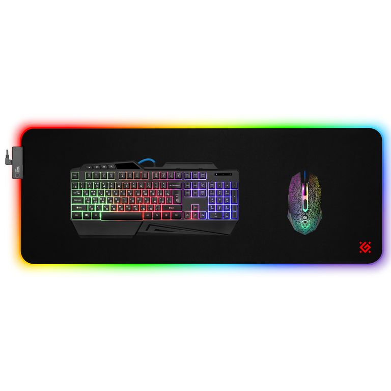 Ігрова поверхня Defender Ultra Light RGB, 900*350*4мм (50566) Чорний на малюнкі №4