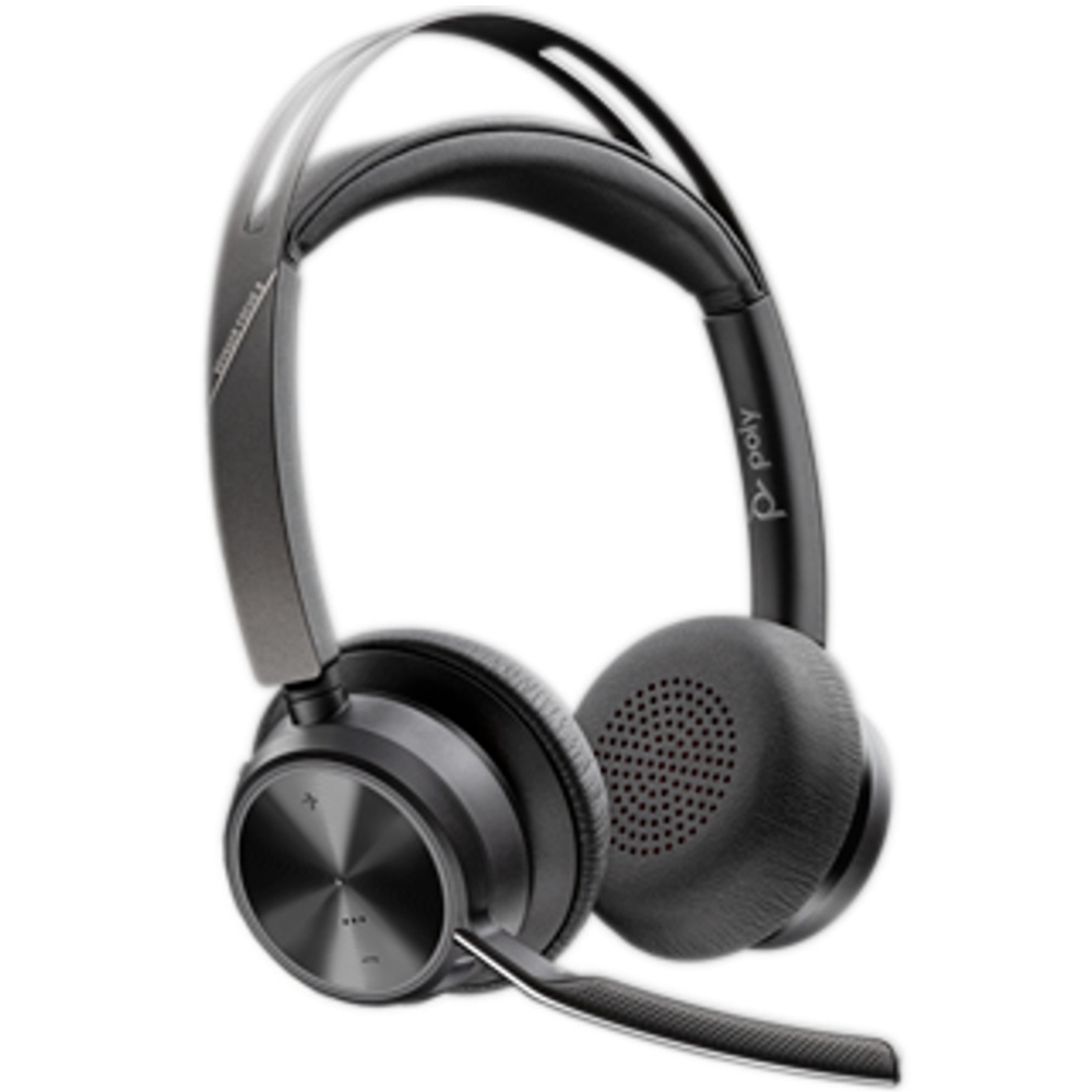 Гарнітура Poly Focus 2 USB-C + USB-C/A Adapter HS with Charge Stand Stereo (9T9J5AA) Чорний на малюнкі №2