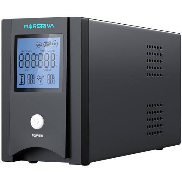 ДБЖ Marsriva MR-UF600P-H, 600ВА/360Вт, чиста синусоїда змінного струму, без АКБ, 12B (MR-UF600P-H) на малюнкі №1
