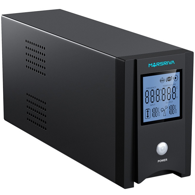ДБЖ Marsriva MR-UF600P-H, 600ВА/360Вт, чиста синусоїда змінного струму, без АКБ, 12B (MR-UF600P-H) на малюнкі №3