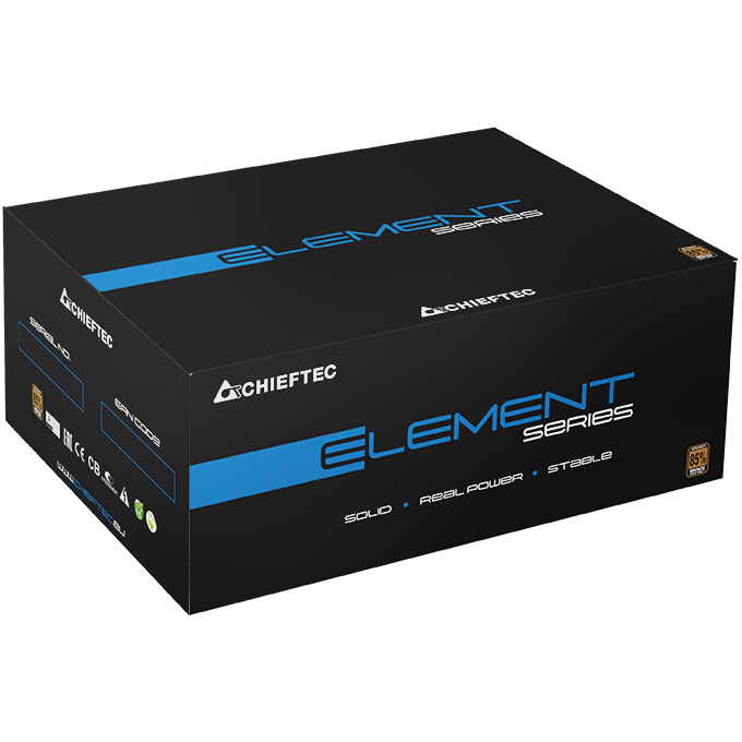 БЖ 500W Chieftec ELEMENT ELP-500S, 120 mm, 80+ Bronze Retail Box (ELP-500S) на малюнкі №3
