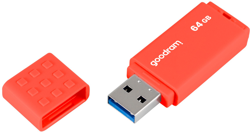 USB Flash GoodRAM 64GB USB 3.0 UME3 Orange, Retail (UME3-0640O0R11#) оранжевий на малюнкі №4