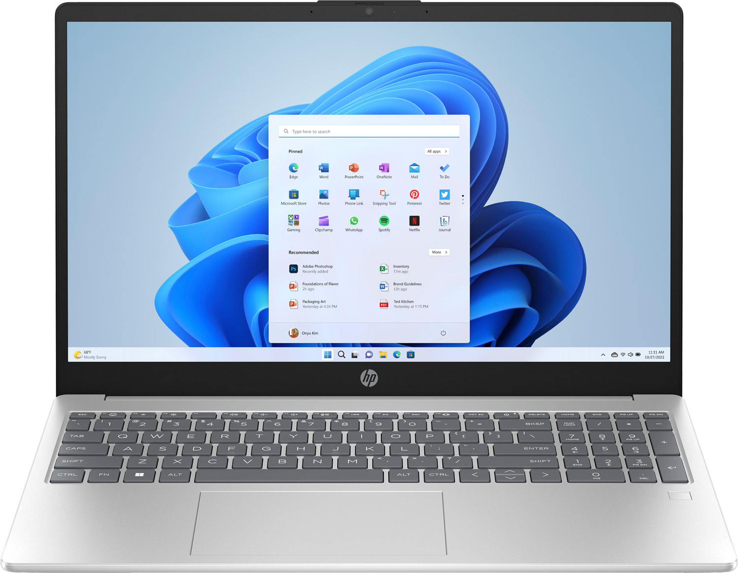 HP 15-fc0290ua 15.6" FHD IPS, 300n/Ryzen 3-5425U (4.1)/16Gb/SSD512Gb/Radeon/DOS/Сріблястий