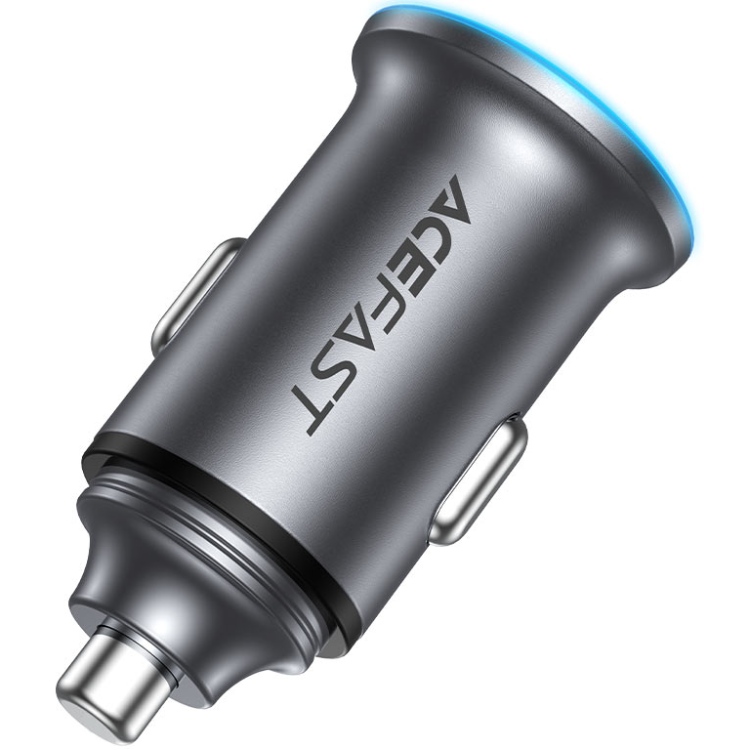 Автозарядка 2xUSB 65W (USB-C + USB-A) B15 Acefast (6974316284963) на малюнкі №2