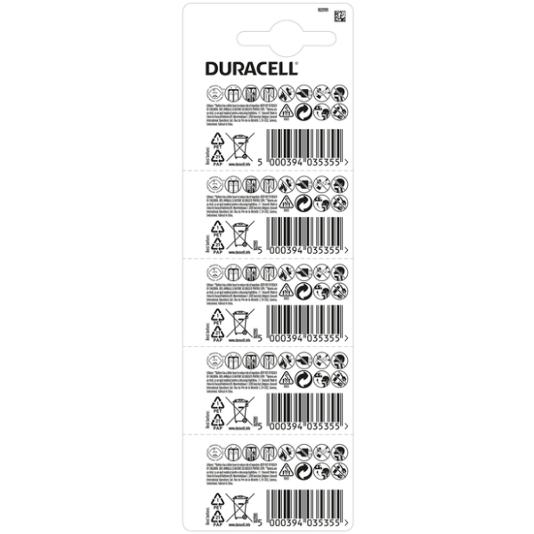 Батарейка CR2032, Lithium, Duracell, DSN уп. 5шт. (6829496) на малюнкі №2