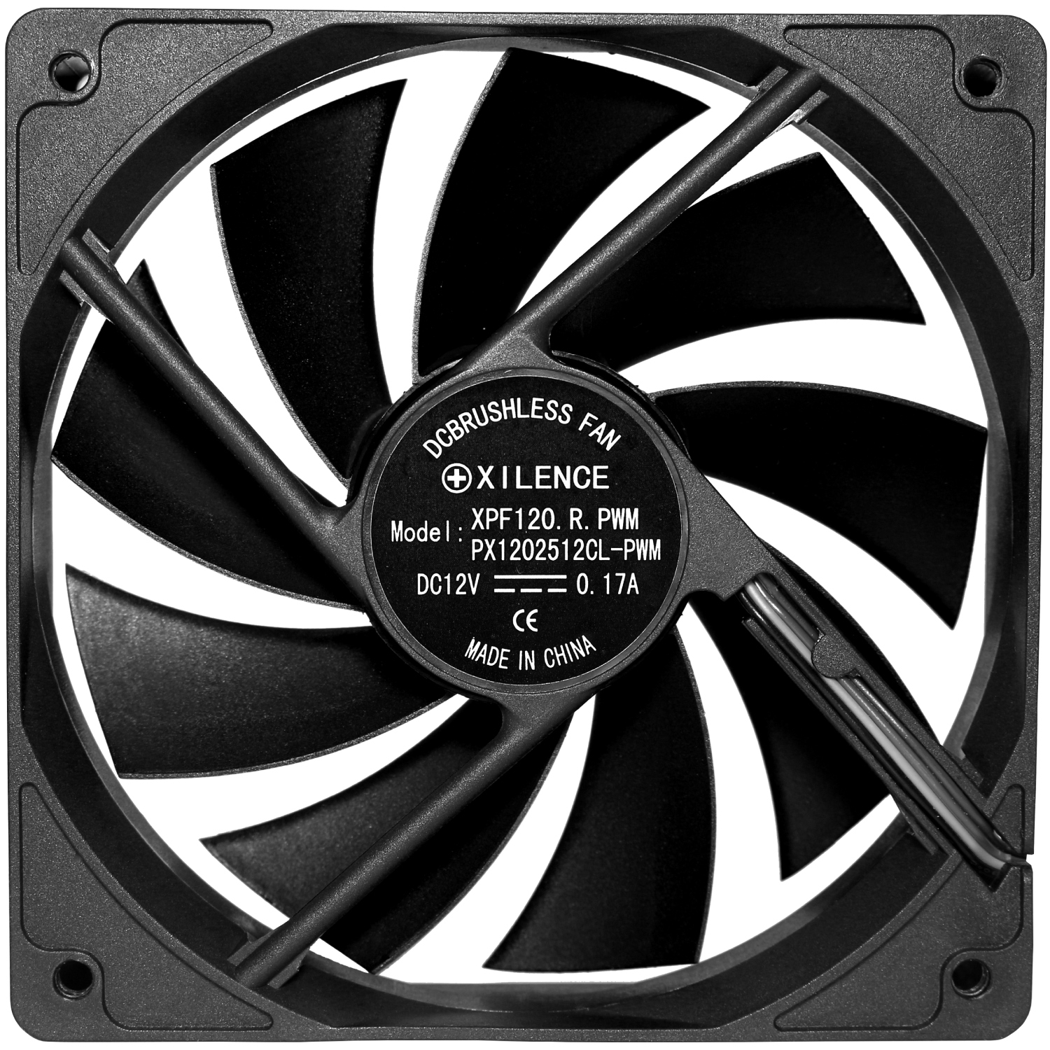 Вентилятор для корпуса 120mm Xilence Performance C XPF120.B.PWM Black, Retail Box (XF142) на малюнкі №4