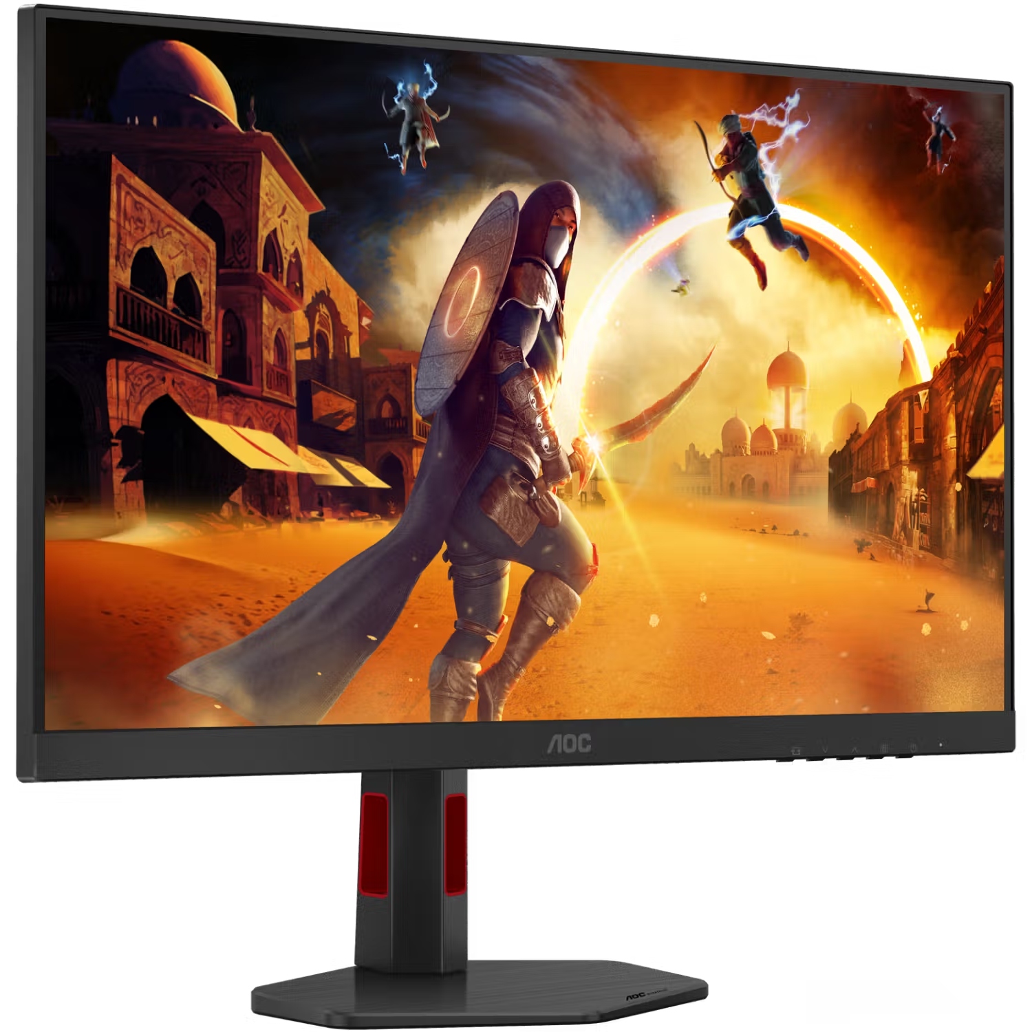 TFT 27 AOC 27G4ZR, Fast IPS, 260Hz, 0,3ms, 2xHDMI, DP, HAS, Pivot, чорно-червоний (27G4ZR) на малюнкі №2