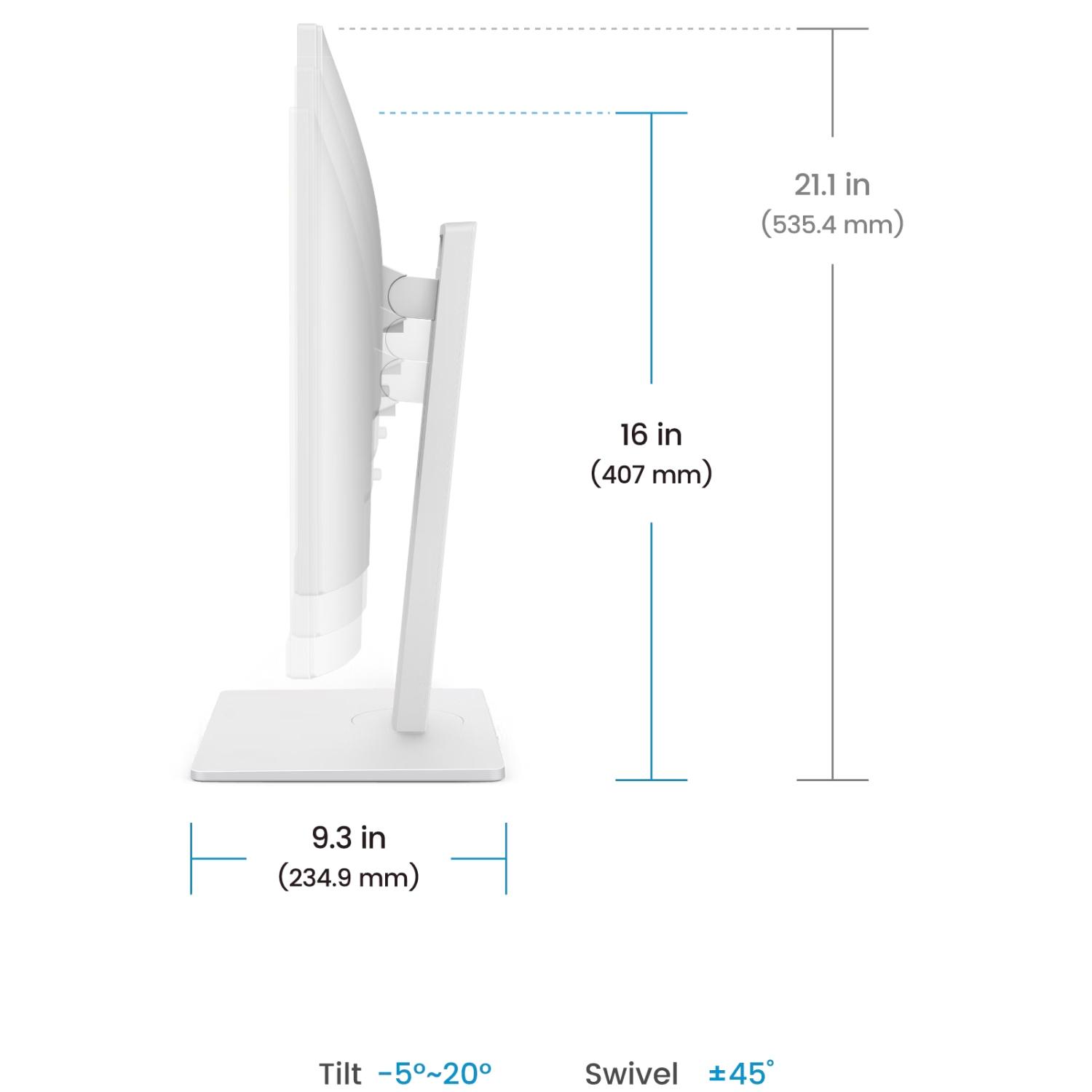 TFT 27 BenQ GW2786TC, IPS, 100hz, HDMI, DP, USB-C, колонки (9H.LMNLB.QBE) Білий на малюнкі №6